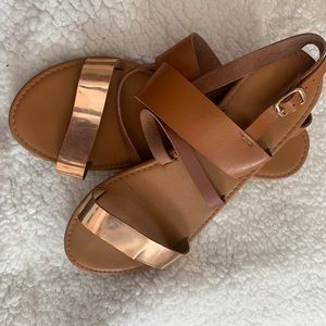 Forever 21 brown strap sandals
